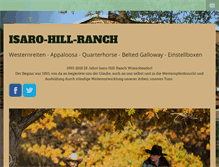 Tablet Screenshot of isaro-hill-ranch.de